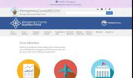 
							         Grow A Business - Montgomery County Business Portal								  
							    