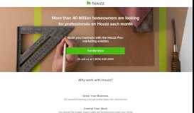 
							         Grow Your Business with Houzz Pro+								  
							    