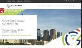 
							         Growing Greater Celebration - Member Portal - The Chamber of ...								  
							    