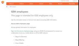 
							         GSK employees page | GSK								  
							    