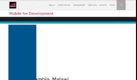
							         GSMA Zoona | Mobile for Development								  
							    