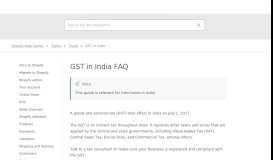 
							         GST in India · Shopify Help Center								  
							    