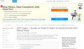
							         GST Login - Guide on How to login to Government GST Portal ...								  
							    