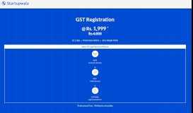 
							         GST Registration I Quick Online GST Registration Portal - Startupwala								  
							    