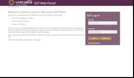 
							         GST Web Portal - Vistara								  
							    