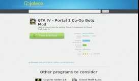 
							         GTA IV - Portal 2 Co-Op Bots Mod - Free Download								  
							    