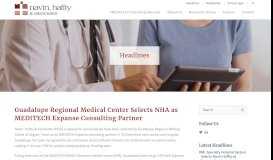 
							         Guadalupe Regional Medical Center Selects NHA as MEDITECH ...								  
							    