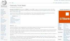 
							         Guaranty Trust Bank - Wikipedia								  
							    
