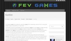 
							         Guardian | Fev Games								  
							    