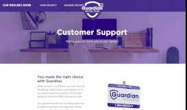 
							         Guardian Protection Customer Support								  
							    