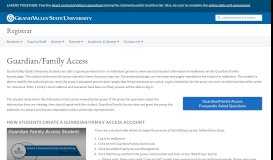 
							         Guardian/Family Access - Registrar - Grand Valley State University								  
							    