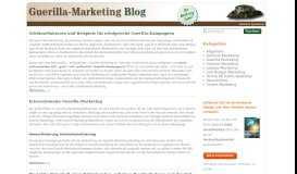 
							         Guerilla Marketing Blog								  
							    