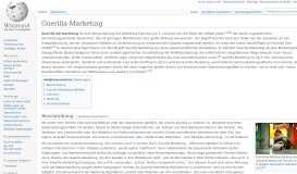 
							         Guerilla-Marketing – Wikipedia								  
							    