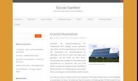 
							         Guerilla Photovoltaik – Nicole Faerber								  
							    