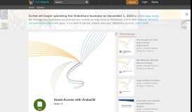 
							         Guest Access with ArubaOS Aruba, a Hewlett Packard ... - SlideShare								  
							    