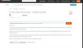 
							         Guest internet access - Captive portal - WatchGuard - Spiceworks ...								  
							    