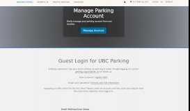 
							         Guest Login for UBC Parking - The University of British Columbia								  
							    