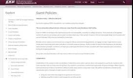 
							         Guest Policies | Housing & Residence Life | Eastern Kentucky University								  
							    