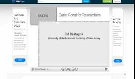 
							         Guest Portal for Researchers UMDNJ Ed Castagna University of ...								  
							    