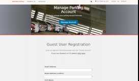 
							         Guest User Registration - SDSU Parking								  
							    