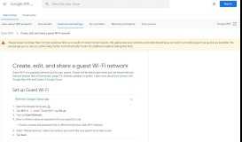 
							         Guest Wi-Fi - Google Wifi Help - Google Support								  
							    