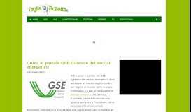 
							         Guida al portale GSE (Gestore dei servizi energetici) | TagliaLaBolletta.it								  
							    