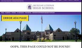 
							         Guidance & College Planning - Michigan Lutheran High School								  
							    