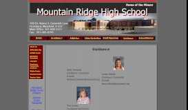 
							         Guidance - Mountain Ridge High School								  
							    