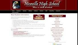
							         Guidance - New Student Info | Niceville High School								  
							    