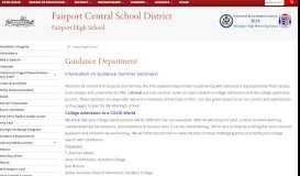 
							         Guidance Office - Fairport Central School District								  
							    