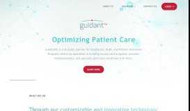 
							         GuidantRX Optimizing Patient Care								  
							    