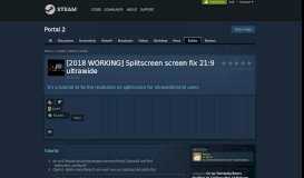 
							         Guide :: [2018 WORKING] Splitscreen screen fix 21:9 ultrawide								  
							    
