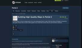 
							         Guide :: Building High Quality Maps in Portal 2 - Steam Community								  
							    