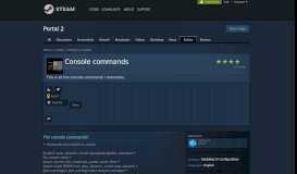 
							         Guide :: Console commands - Steam Community								  
							    