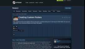 
							         Guide :: Creating Custom Fizzlers - Steam Community								  
							    