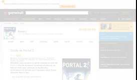 
							         Guide de Portal 2 - Gamekult								  
							    