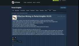 
							         Guide :: Effective Mining in Portal Knights V0.01 - Steam Community								  
							    