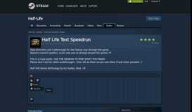 
							         Guide :: Half Life Text Speedrun - Steam Community								  
							    
