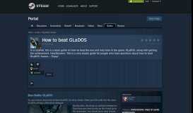 
							         Guide :: How to beat GLaDOS - Steam Community								  
							    