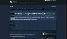 
							         Guide :: How to make Overgrown Style Portal 2 ... - Steam Community								  
							    