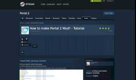 
							         Guide :: How to make Portal 2 Mod? - Tutorial - Steam Community								  
							    