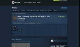 
							         Guide :: How to make Vactubes for Portal 2 in ... - Steam Community								  
							    