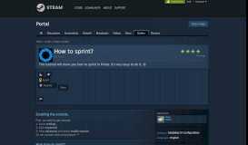 
							         Guide :: How to sprint? - Steam Community								  
							    