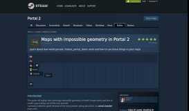 
							         Guide :: Maps with impossible geometry in Portal 2 - Steam Community								  
							    