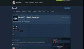 
							         Guide :: Portal 1 - Walkthrough - Steam Community								  
							    
