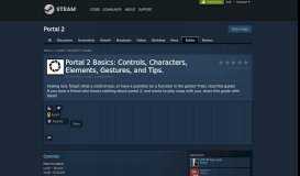 
							         Guide :: Portal 2 Basics: Controls, Characters, Elements, Gestures ...								  
							    