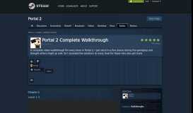 
							         Guide :: Portal 2 Complete Walkthrough - Steam Community								  
							    