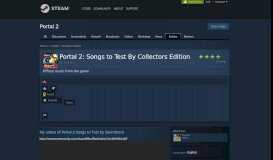 
							         Guide :: Portal 2: Songs to Test By Collectors Edition - Steam Community								  
							    