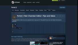 
							         Guide :: Portal 2 Test Chamber Editor~Tips and ... - Steam Community								  
							    
