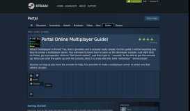 
							         Guide :: Portal Online Multiplayer Guide! - Steam Community								  
							    